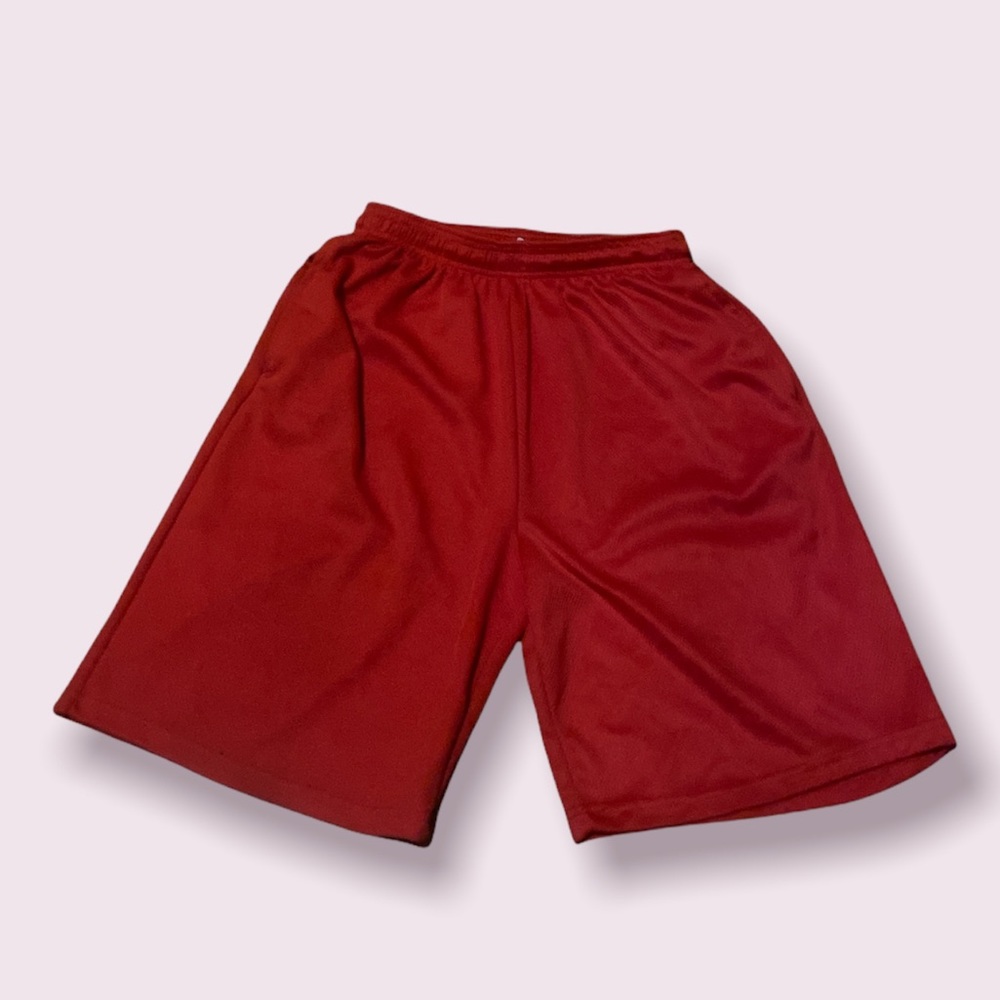 Red flexible shorts size large